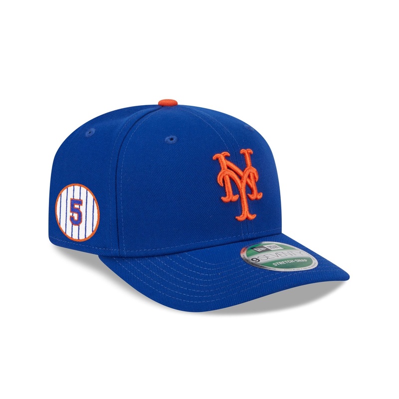 New York Mets David Wright Retirement Patch 9SEVENTY Stretch-Snap Hat One Size