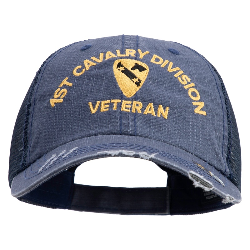 U.S. Army 81st Armored Brigade Combat Team Embroidered Low Profile Special Cotton Mesh Cap Brown Khaki One Size