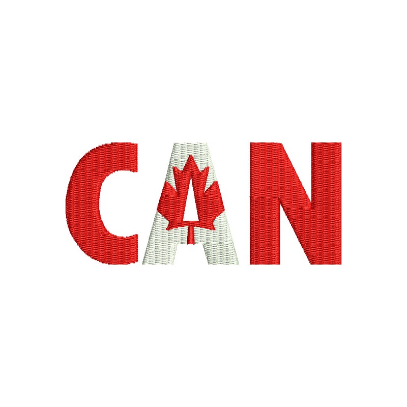 Words of Canada CAN Flag Default Title One Size
