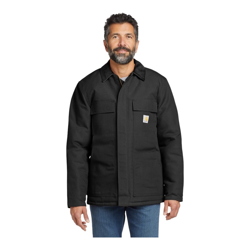 Carhartt CTT106674 Tall Duck Traditional Coat Black LT