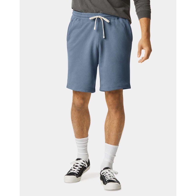 Comfort Colors 1468 Garment-Dyed Lightweight Fleece Sweat Shorts Blue Jean S