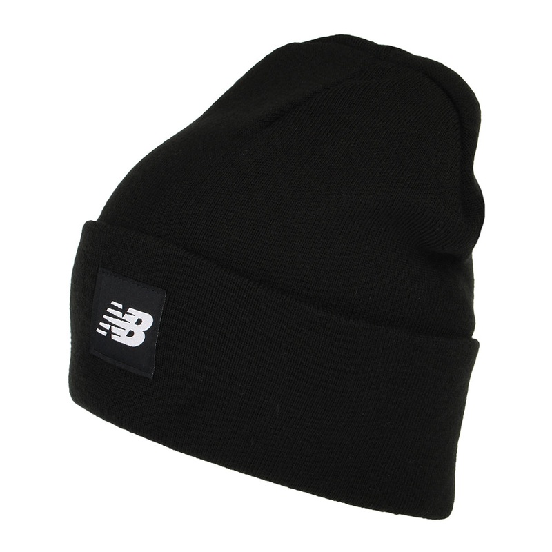 New Balance Hats Flying NB Knit Cuffed Beanie Hat – Black 1-Size