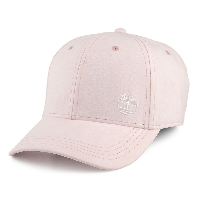 Timberland Hats Micro Faux Suede Baseball Cap – Light Pink Adjustable