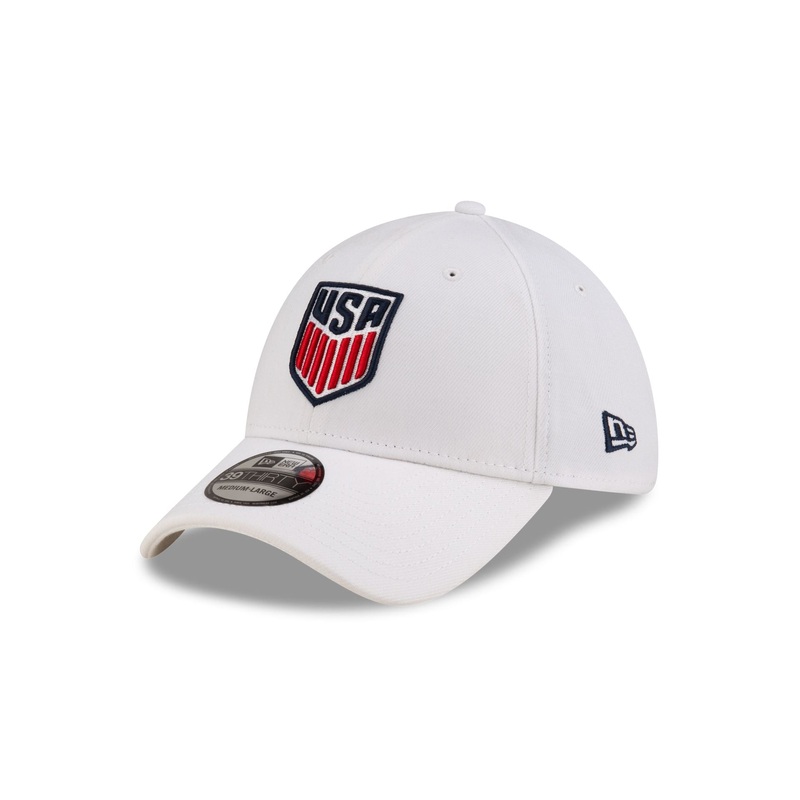 U.S. Soccer Men’s National Team White 39THIRTY Stretch Fit Hat S/M