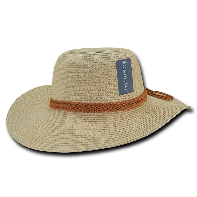 Women’s Paper Braid Straw Hat, Style L – L003 Natural