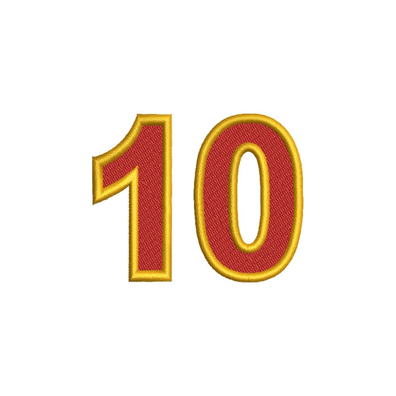 Arial Number 10 Default Title One Size