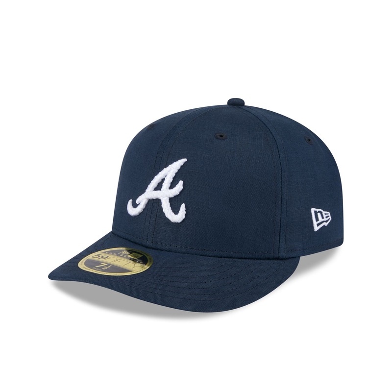 Atlanta Braves Snake Scale Logo Low Profile 59FIFTY Fitted Hat 7