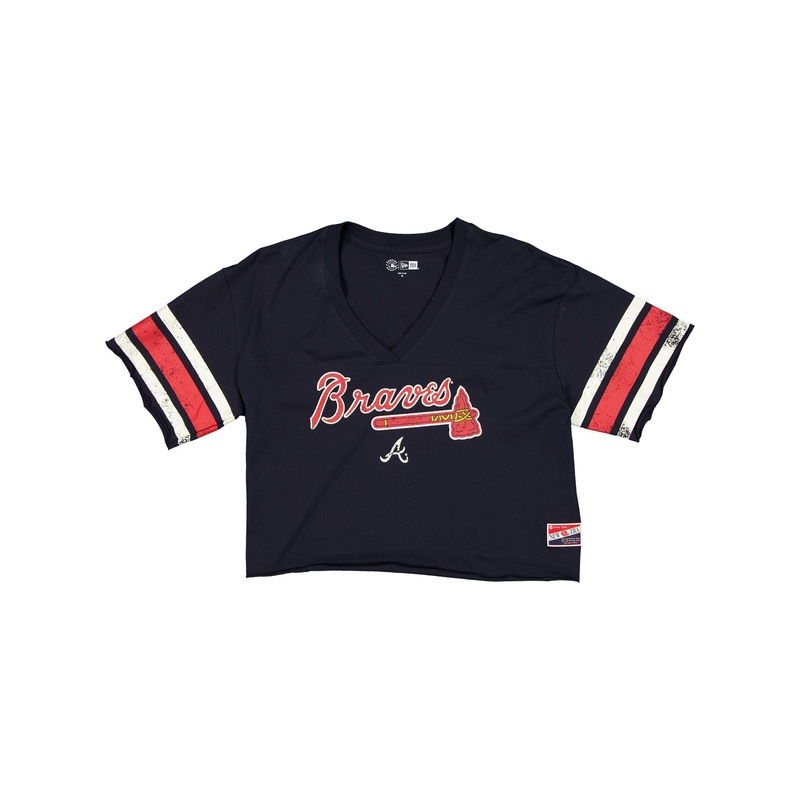 Atlanta Braves Throwback Cropped Women’s T-Shirt XS