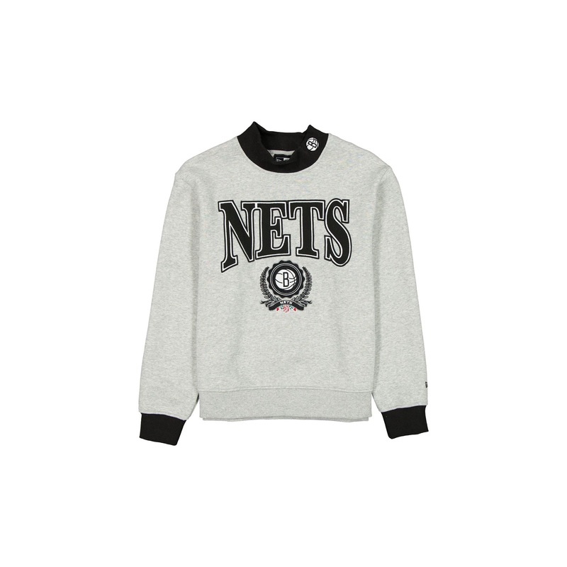 Brooklyn Nets Throwback Prep Women’s Mockneck Sweatshirt XS