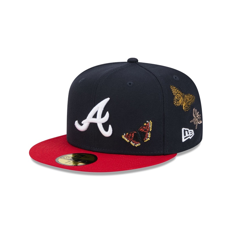 FELT x Atlanta Braves Navy 59FIFTY Fitted Hat 7