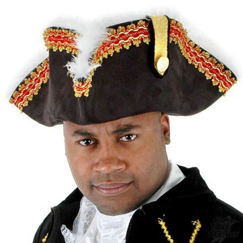 Gov-Nah Tricorn Hat BLACK ONE SIZE FITS MOST