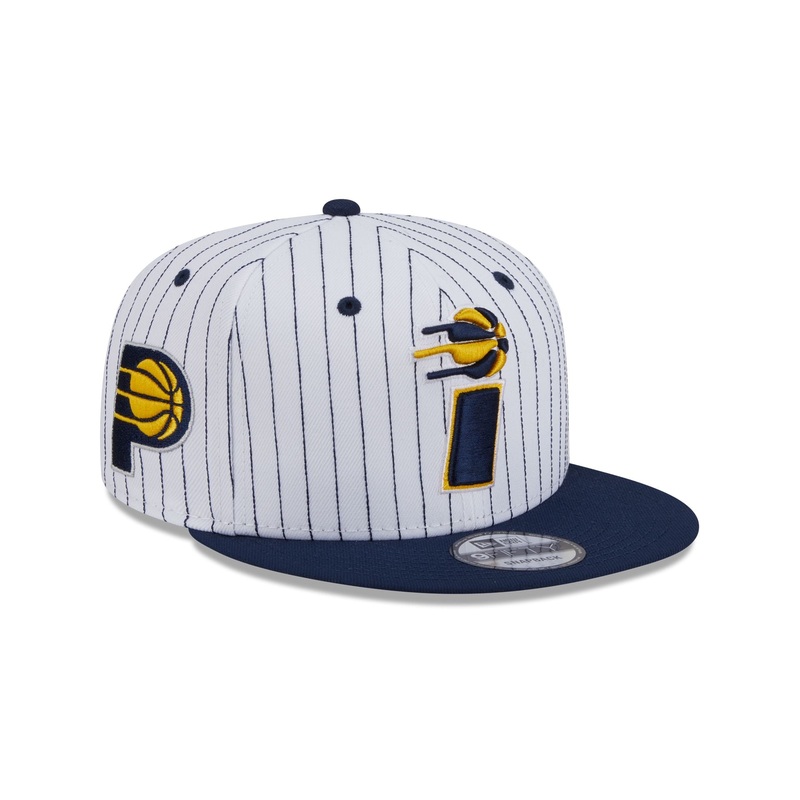 Indiana Pacers Deceptor Pinstripe 9FIFTY Snapback Hat One Size