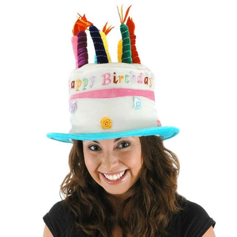 Rose Birthday Cake Hat MULTI ONE SIZE FITS MOST