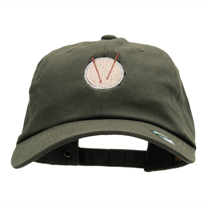 The Snare Drum Embroidered Washed Cap Olive One Size