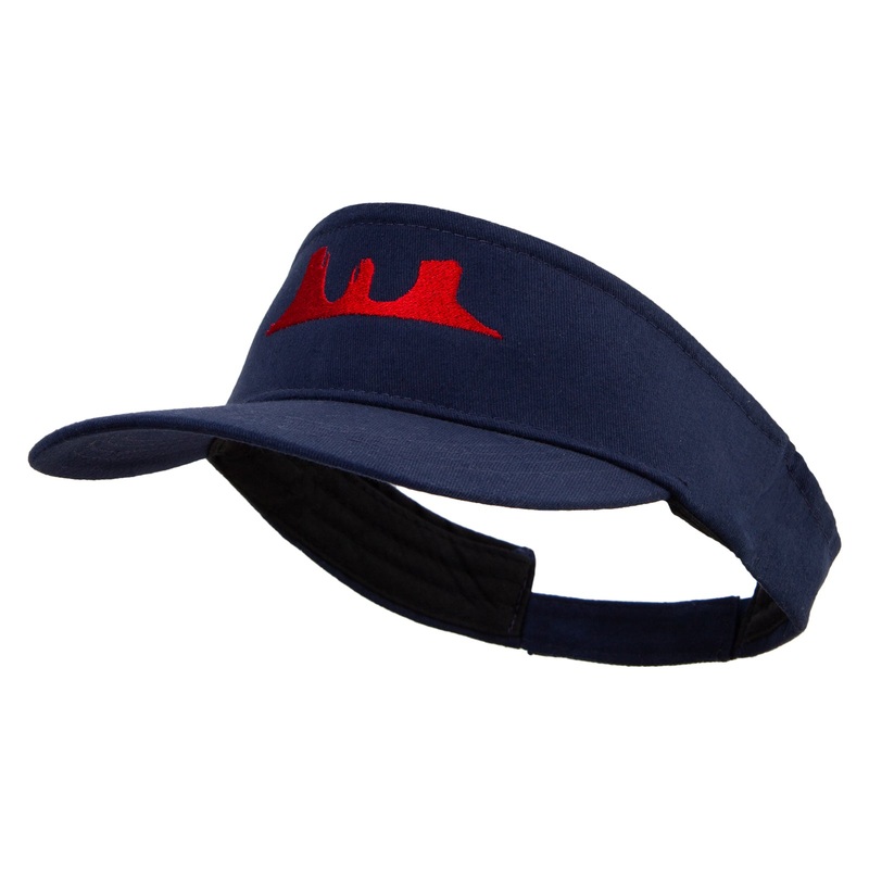 Arizona Grand Canyon Icon Embroidered Brushed Cotton Sun visor Navy One Size