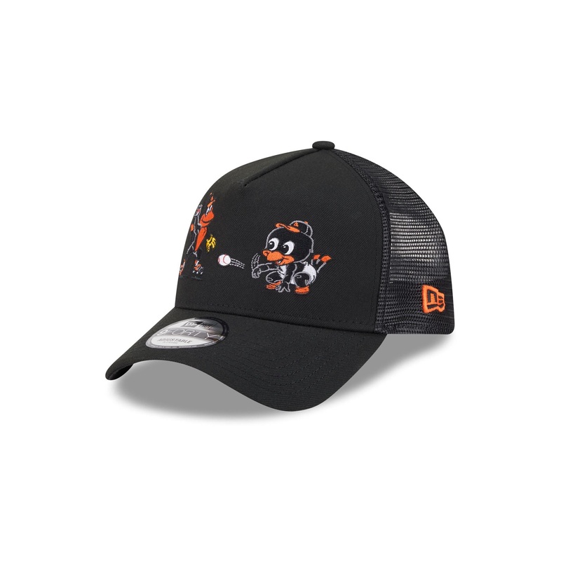 Baltimore Orioles Generation Mascots 9FORTY A-Frame Trucker Hat One Size