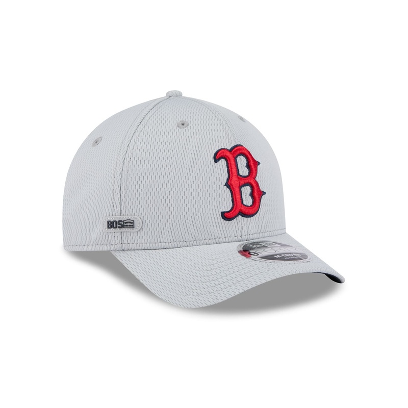 Boston Red Sox 2025 Clubhouse Gray 9FORTY M-Crown Snapback Hat One Size