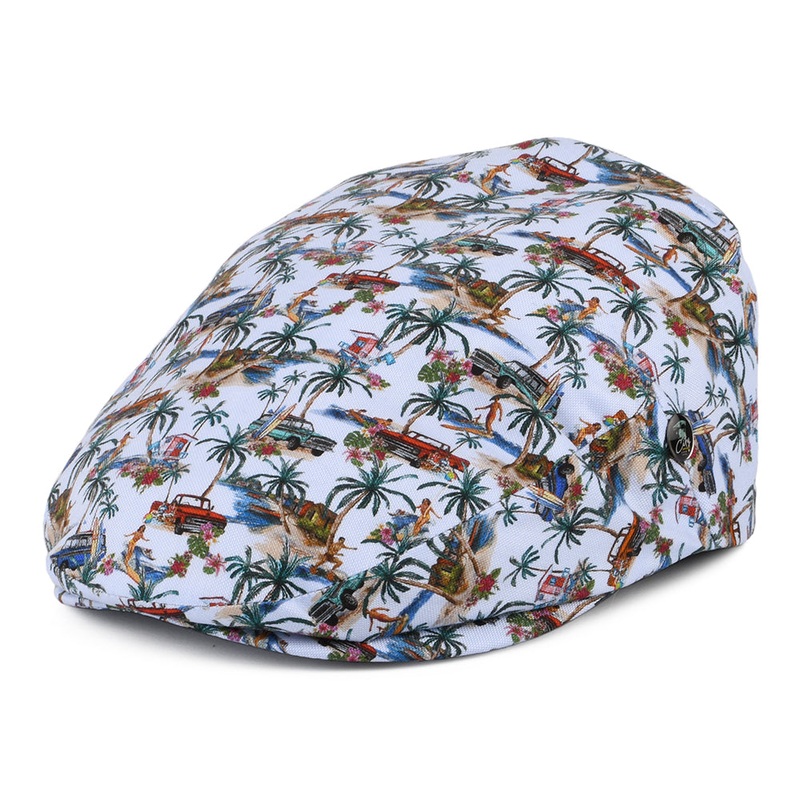City Sport Surfs Up Cotton Flat Cap – Multi-Coloured S