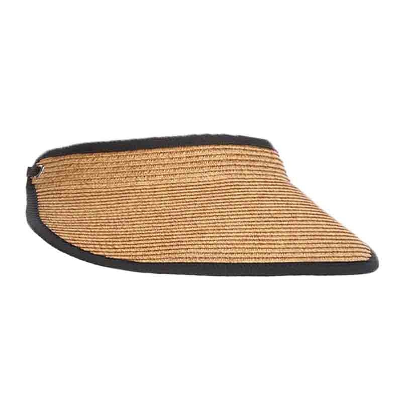 Earlene Straw Sun Visor with Elastic Back – DPC Toast