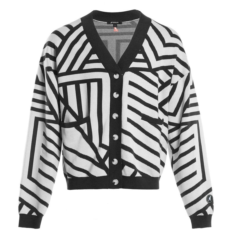 Graffiti Cardigan White/Black M
