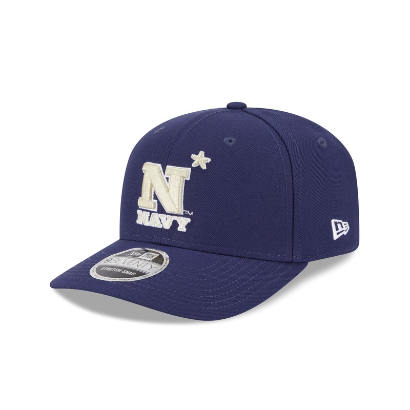 Navy Midshipmen Team 9SEVENTY Stretch-Snap Hat One Size