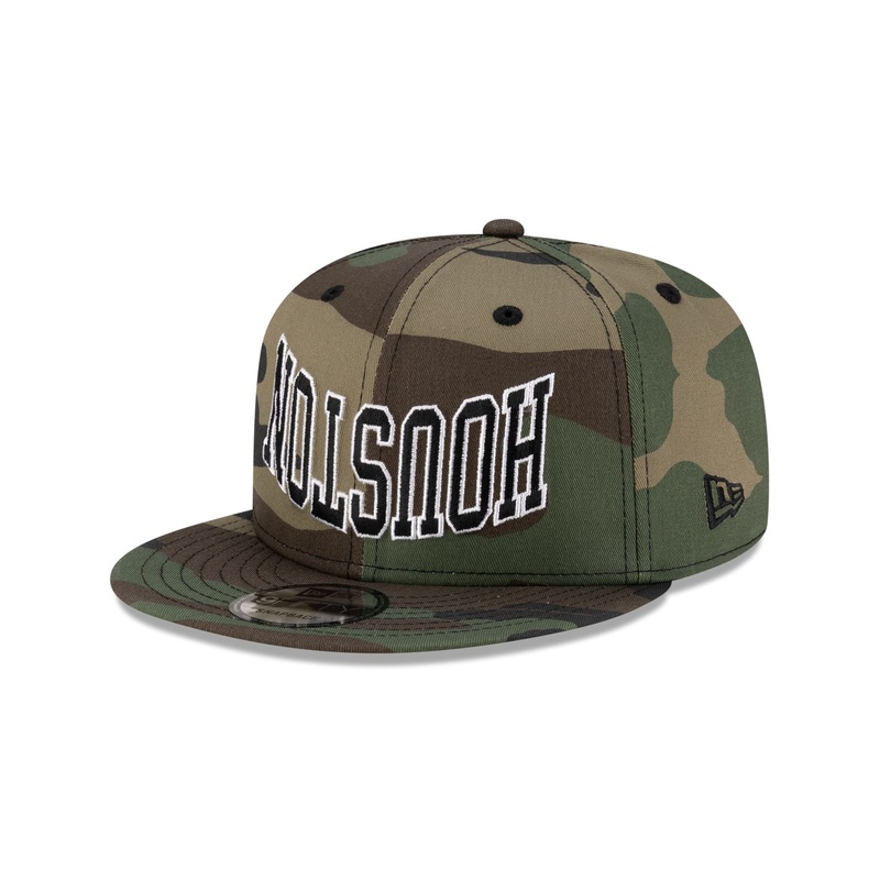 New Era Cap Houston Camo 9FIFTY Snapback Hat One Size