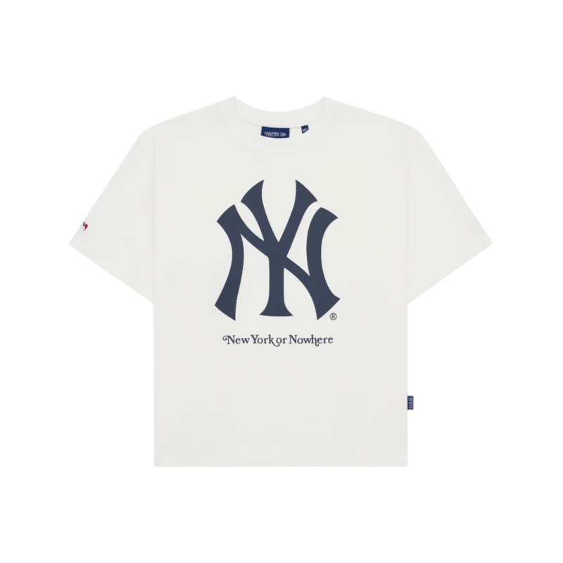 New York or Nowhere x New York Yankees White Relaxed Short-Sleeve T-Shirt S