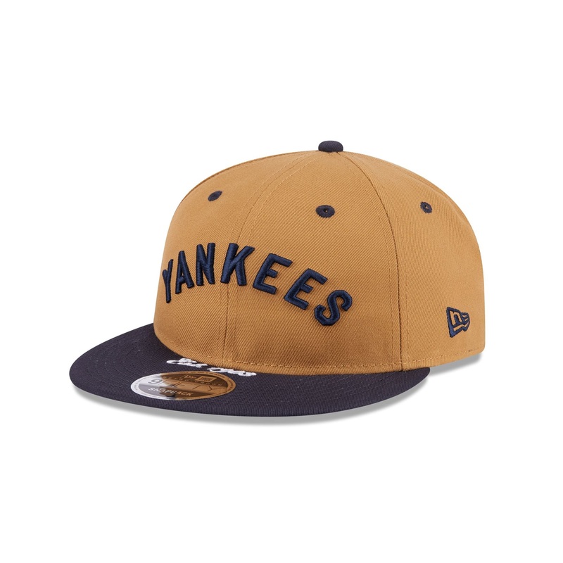 New York Yankees Wheat Retro Crown 9FIFTY Snapback Hat One Size