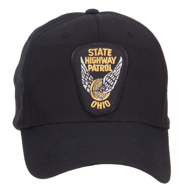 Ohio State Highway Patrol Patch Cap Black One Size