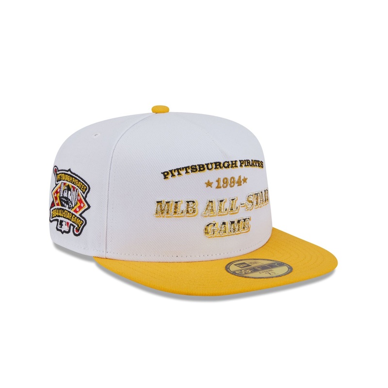 Pittsburgh Pirates Summer Derby White 59FIFTY A-Frame Fitted Hat 7