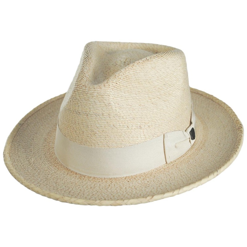Swindle Palm Straw Fedora Hat NATURAL/NATURAL S