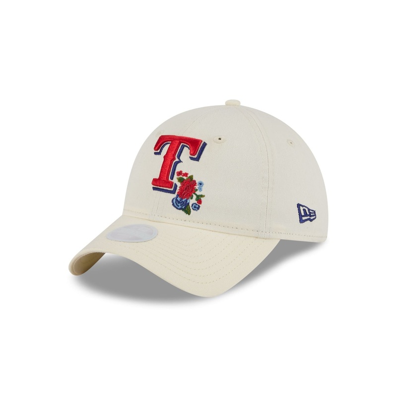 Texas Rangers Women’s Floral Stitch 9TWENTY Adjustable Hat One Size