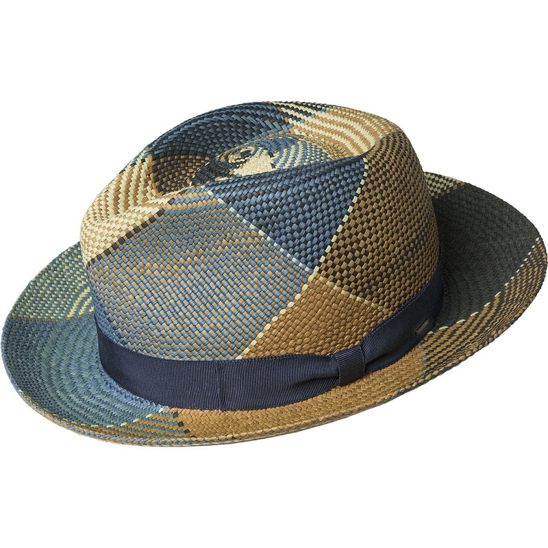 Giger Panama Fedora Brown Plaid S