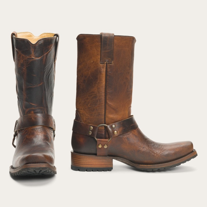 Heritage Harness Boots Waxed Brown 7 D