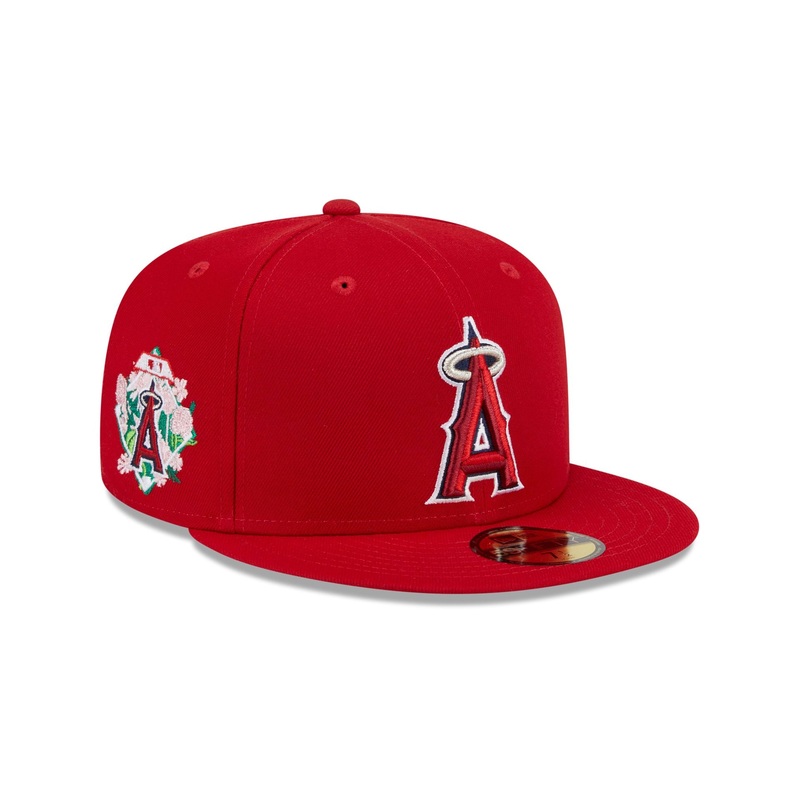 Los Angeles Angels Floral Undervisor 59FIFTY Fitted Hat 7