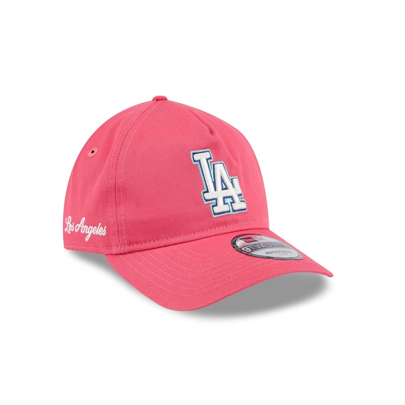 Los Angeles Dodgers Coral 9TWENTY A-Frame Adjustable Hat One Size