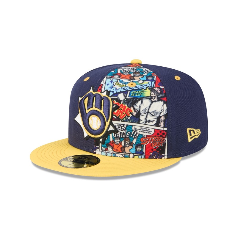 Milwaukee Brewers Diamond Hero Edition 59FIFTY Fitted Hat 7