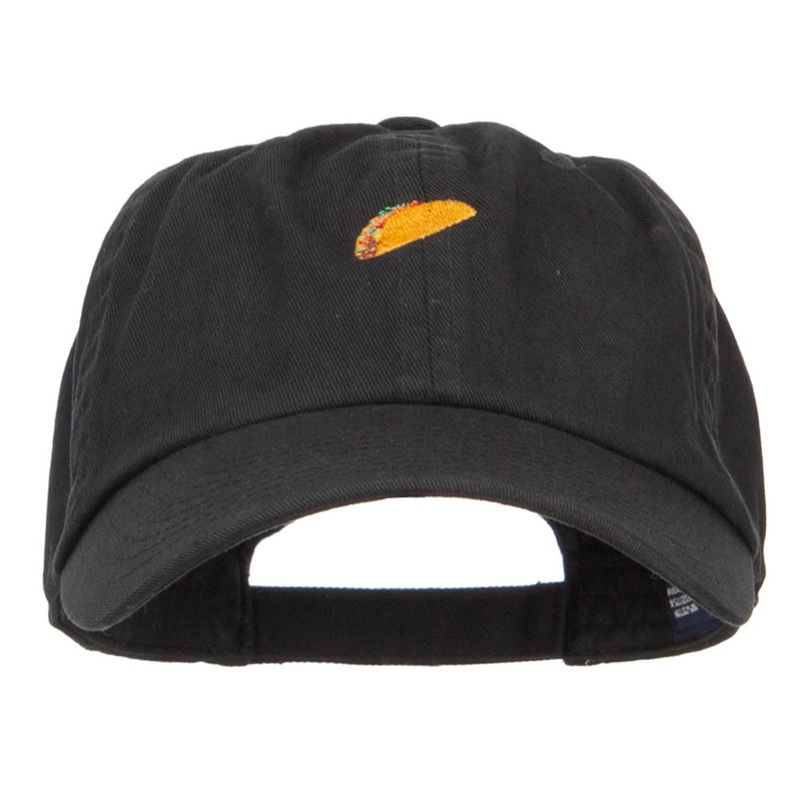 Mini Taco Embroidered Low Cap Black One Size