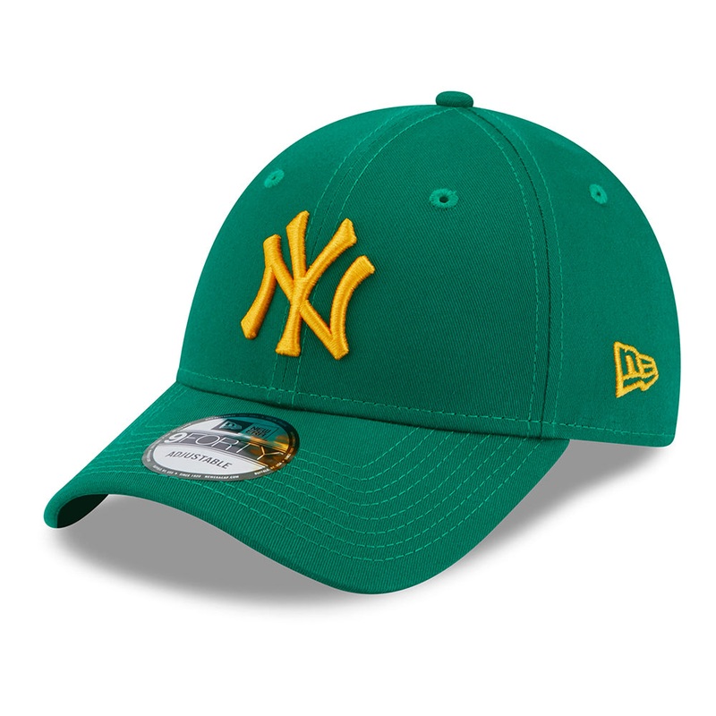 New Era 9FORTY New York Yankees Baseball Cap – MLB League Essential – Malachite-Yellow Adjustable