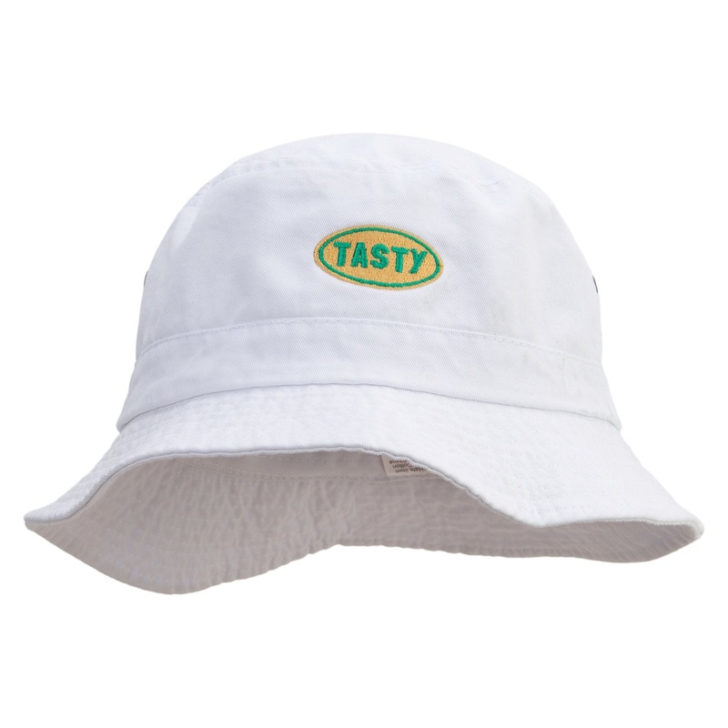 Tasty Embroidered Big Size Washed Hat White XL-2XL