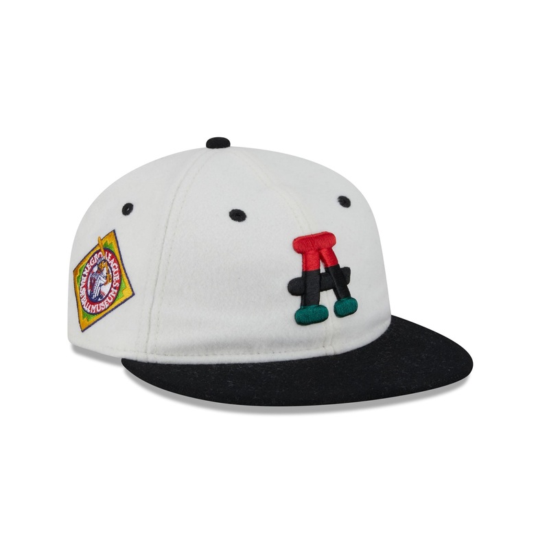 Atlanta Black Crackers Tri Color Retro Crown 9FIFTY Snapback Hat One Size