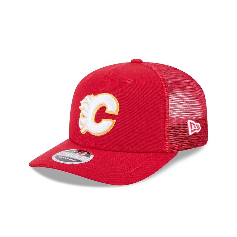 Calgary Flames Simple 9SEVENTY Trucker Hat One Size