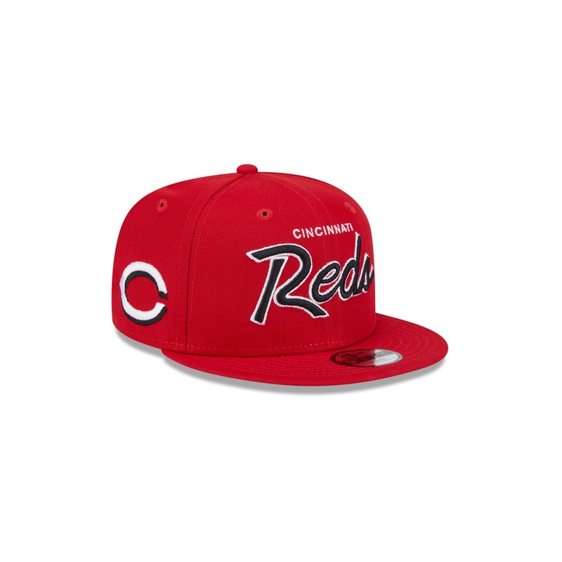 Cincinnati Reds Script Kids 9FIFTY Snapback Hat One Size