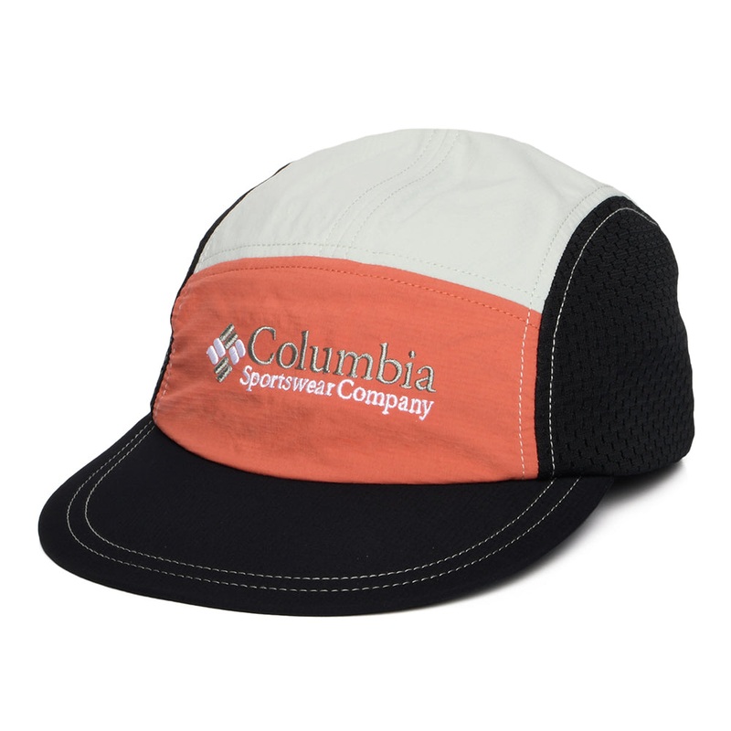 Columbia Hats Wingmark Lightweight 5 Panel Cap – Rust-Black-Mint Adjustable
