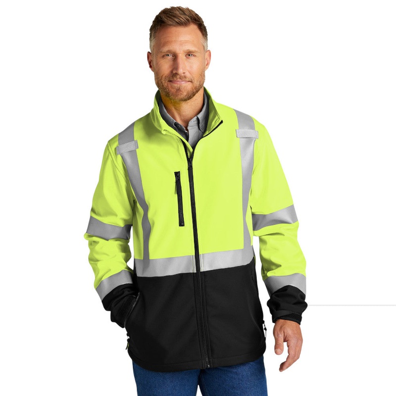 CornerStone CSJ503 ANSI 107 Class 3 Soft Shell Jacket Safety Yellow S