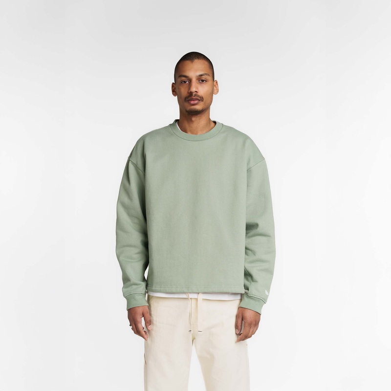 New Era Branded Alden Everest Green Crewneck S
