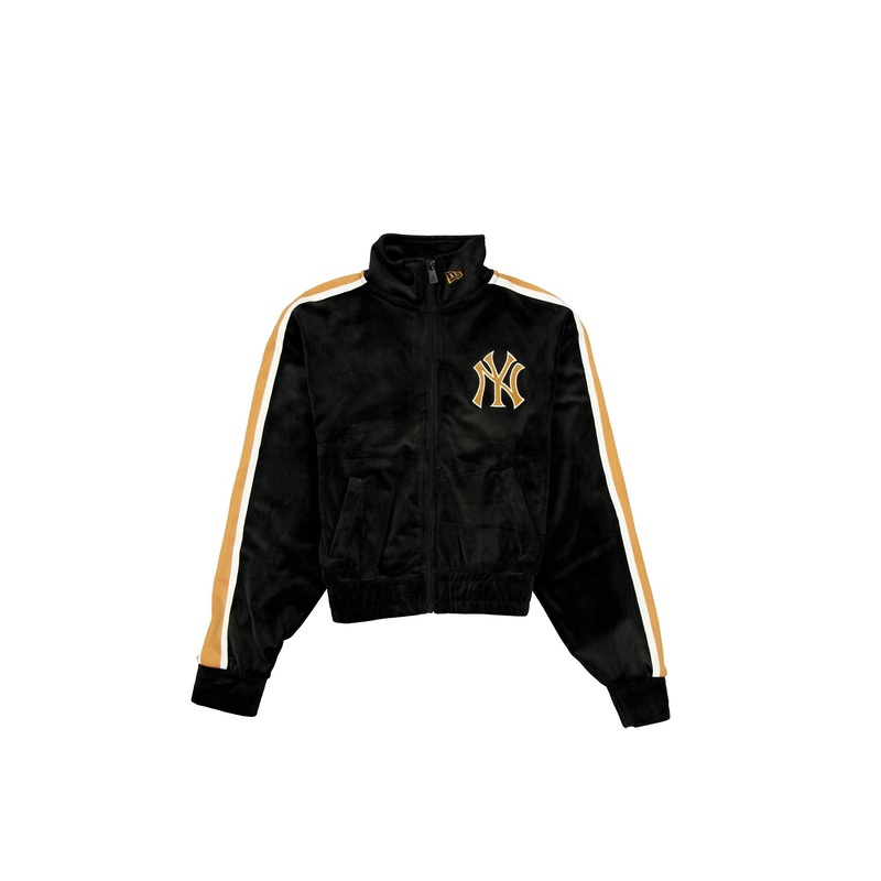 New York Yankees Women’s Black Velour Track Jacket XS