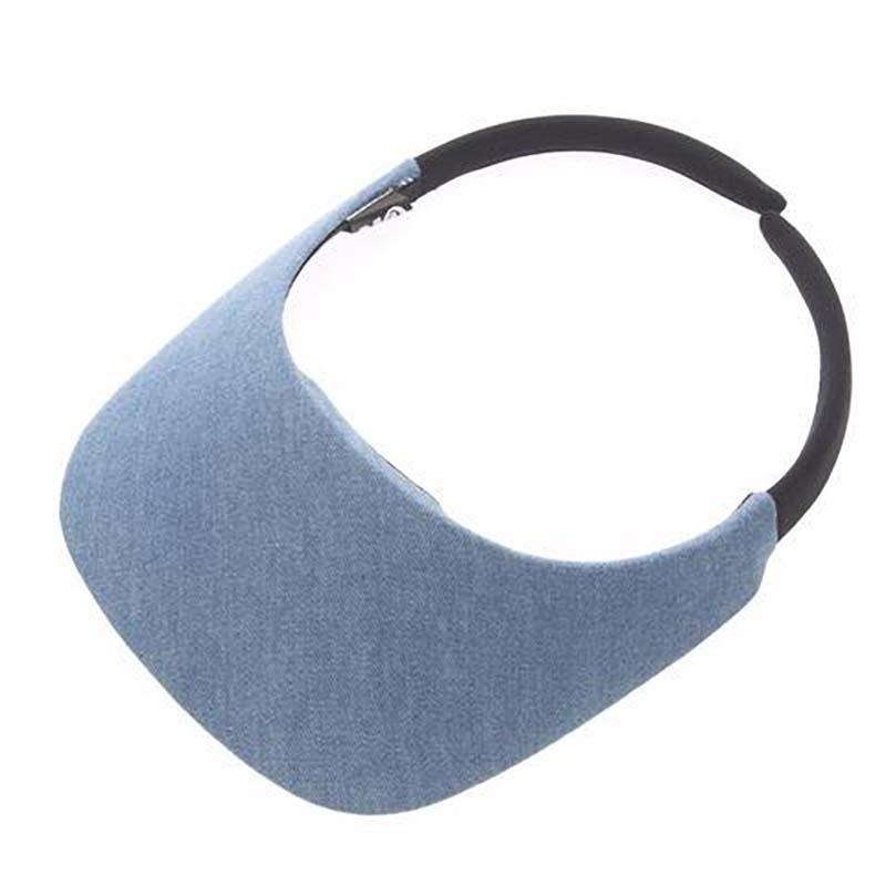 No Headache Original Clip On Sun Visor in Denim Denim