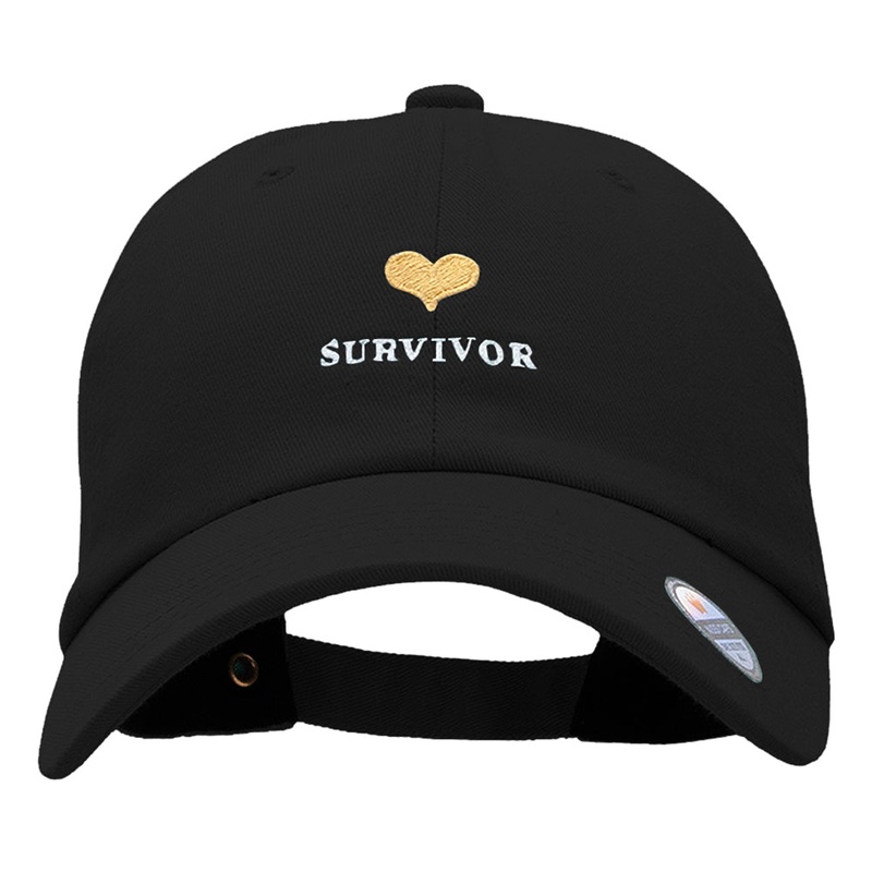 Survivor Embroidered Unstructured Washed Cap Black One Size