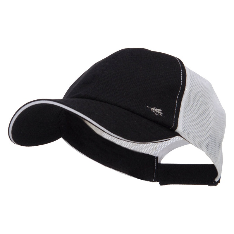 Athletic Two Tone Mesh Cap Black One Size
